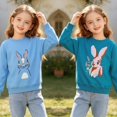 thumbnail image 5 of DOZINSIX 2 Pack Toddler Girls Crewneck Sweatshirts Kids Cotton Cute Embroidered Long Sleeve Fall Winter Pullover Tops, 5 of 9