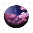 thumbnail image 5 of Beautiful Flower Art Pattern Polyester Universal Spare Wheel Tire Cover Wheel Covers for Trailer RV SUV Truck Camper, 5 of 5