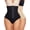 Natural+Black, variant on Womens Tummy Control Thong Underwear High Waisted Shapewear Compression Panties With Adjustable Hooks 2 Pack