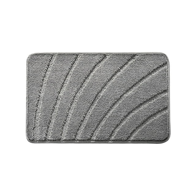 Non Slip Bathroom Mat Absorbent Floor Mat for Entrance Bedroom Carpet Soft Washable Polyester Home Use