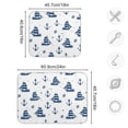 thumbnail image 3 of Ships and Anchors Dish Drying Mat 18x24 Absorbent Microfiber Draining Rack Pad for Kitchen Counter Sink, 3 of 8
