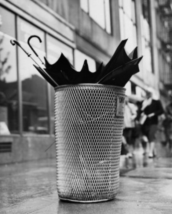 Two Umbrellas In A