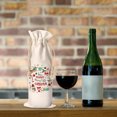 thumbnail image 6 of WIRESTER Set of 2 pcs Have Yourself A Merry Little Christmas Reusable Cotton Canvas Wine Bottle Bag for Wedding Halloween Christmas Birthday Party Gift Bag & More Occasions, 6 of 6