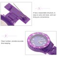 thumbnail image 3 of LABSERRON 1Pack Purple Metal Watch Brooch Clip-On Pin Watch for Daily Use 7.9x4.3x0.5in, 3 of 8
