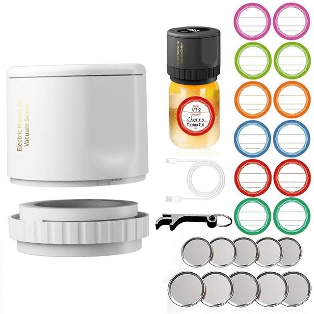 Electric Mason Jar Vacuum Sealer for Canning Jars with Mouth and Regular Mason Lids, Vacuum Sealing Machine