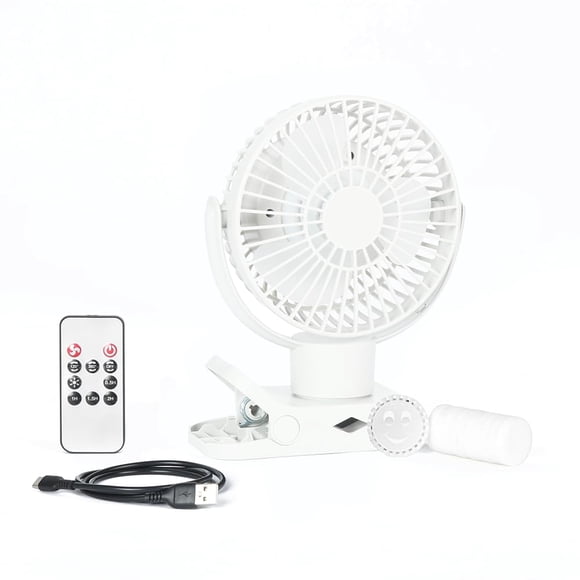 Ventilador portátil Limitless Breezie con luz LED y batería externa de 8000 mAh