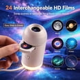 thumbnail image 4 of 2026 New Hd Smart Dynamic 5d Holographic Night Light Projector, Plug and Play 2-in-1 Galaxy Star and Ocean Projector,360 Rotating, USB Powered Ceiling Light for Bedroom (with 6 Films), 4 of 7