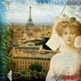 thumbnail image 2 of Lloyd, Sandy 26x26 Black Ornate Wood Framed with Double Matting Museum Art Print Titled - Eiffel Romance II, 2 of 4