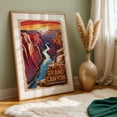 thumbnail image 6 of Retro Travel Art: The Majestic Grand Canyon - Arizona Illustration Travel Poster Nature Landscape Sunset Desert Vintage Poster Unframed Wall Art Print 16 x 24 inches, 6 of 60