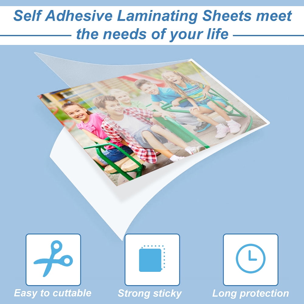 A5 PET Protective Film Plastic Lamination Sheet for Photo Frame Rectangle White 215x147x0.3mm 100 sheets/bag DIY
