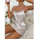 thumbnail image 3 of Camisones de seda satinada de imitación para mujer, ropa de dormir Floral, vestido de noche con tirantes, lencería Sexy, ropa de casa, bata para el hogar, 3 of 5