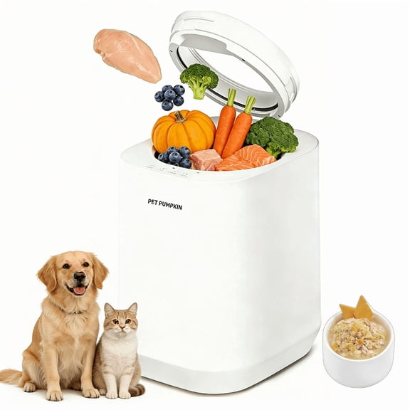 Automatic Pet Food Maker - Smart Pet Meal Prep Machine,4L Large Capacity Dog & Cat Food Processor with 8 Textures, One-Touch Steam & Stir, No Chopping Required,100 Nutritious Recipes