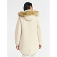 thumbnail image 4 of Time and Tru Women's and Women's Plus Hooded Anorak Jacket with Faux Fur Trim, Heavyweight, Sizes XS-2X, 4 of 6