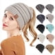 thumbnail image 2 of Gorros de invierno para mujer Knit Skull Beanie Outdoor Runner Messy Bun Ponytail Cap WD.WDQZL Hogar, 2 of 2