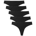 thumbnail image 1 of Culottes pour Femmes Classification des Produits Lot de 5 Culottes Sport Décontractées Sans Couture Perforées String Titre Produit Culottes pour Femmes Lot à Porter avec Perforations Respirantes Légères Confort, 1 of 3