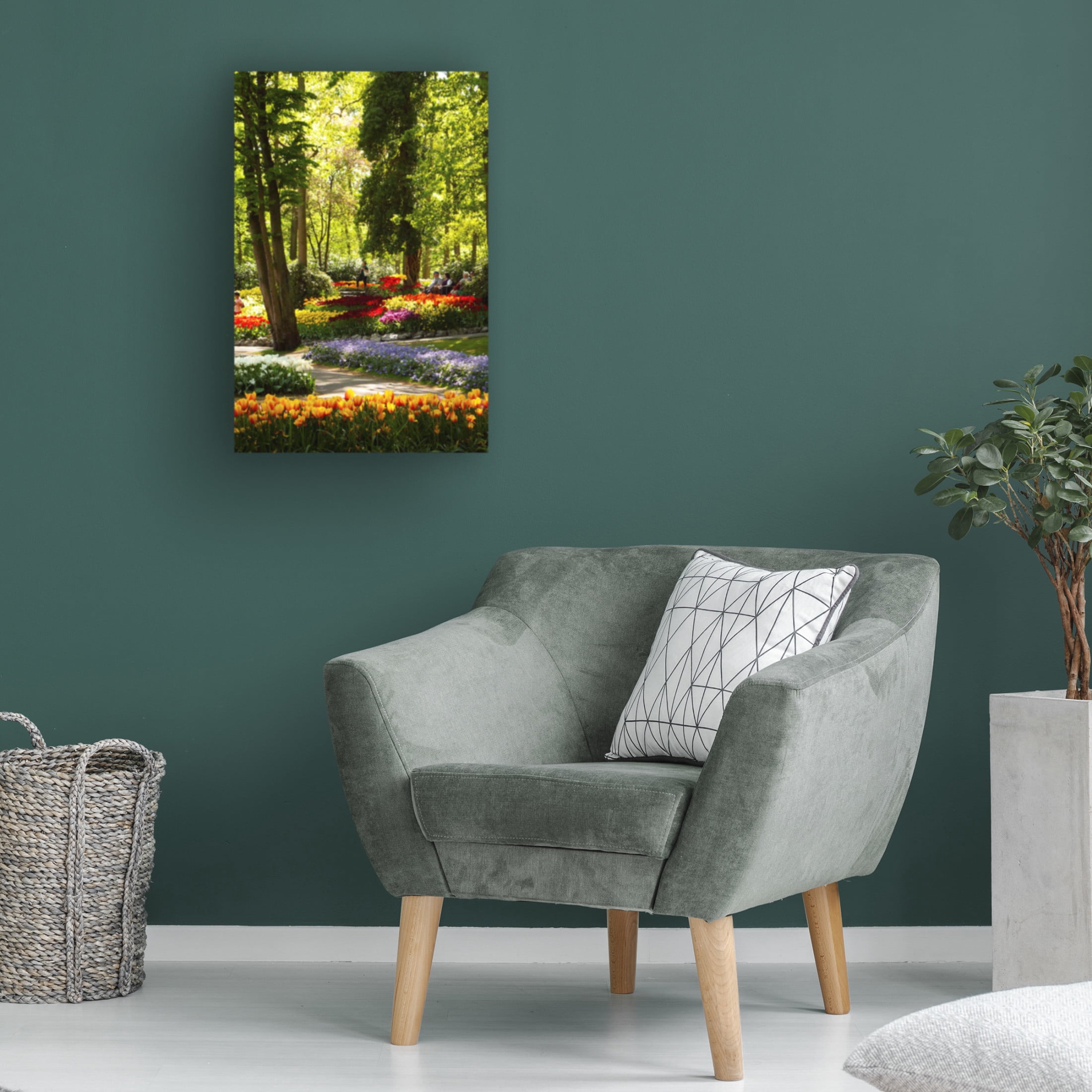 Canvas Wall Art - DANE 'Keukenhof Gardens 2' Wall Art for Living Room, Bedroom, or Office Décor by Trademark Fine Art - 12 x 19 Inches