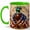 Green, variant on Patriotic Duck Coffee Mug, Mallard Bird Mug, Ceramic 11 oz