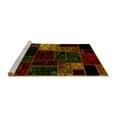 thumbnail image 2 of Ahgly Company Machine Washable Indoor Rectangle Patchwork Yellow Transitional Area Rugs, 8' x 10', 2 of 4