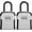 Gray, variant on Lock Box, Key Lock Box Wall Mount & Portable Combination Lockbox with Resettable Code, Security Lockbox for Outside House Keys, Apartment Realtors Spare Keys Storage (1 Pack, Pure Black)