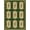 Dark Green Multi, Pattern 11, variant on ODIKA 8'x10' Washable Area Rug Floral Medallion With Distressed Scroll Border Accents Vintage Flowing Dynamic for King Size Bedroom Under Bed, Master Suite, Non-Shedding, Easy Care