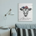 thumbnail image 2 of Stupell Industries Americana Cow Red White and Moo Country Farm Quote Canvas Wall Art Design by Lettered and Lined, 30" x 40", 2 of 6