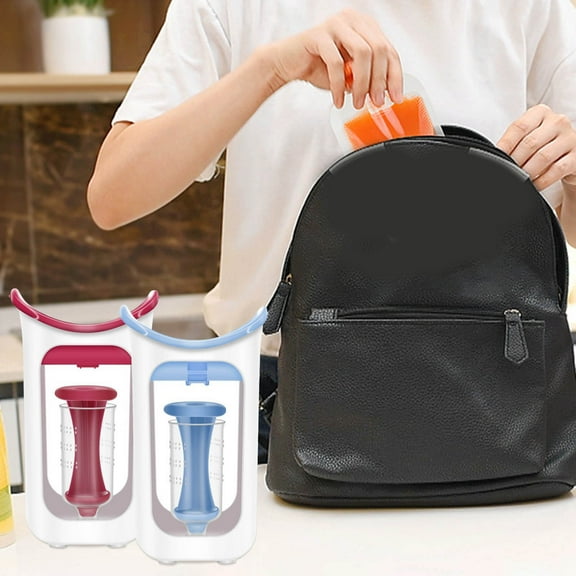 Storage Containers 10pcs Baby Food Pouch Filling Station Squeezer Juice Dispenser Homemade Maker Puree 120ml Baby Food Solution for Parents