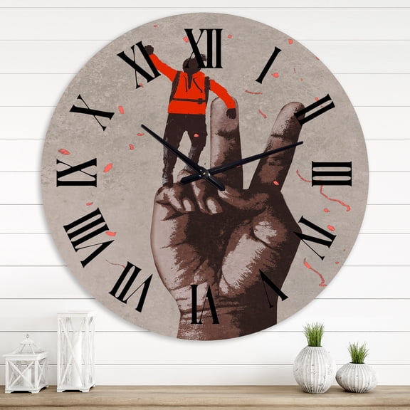 Designart 1 in Modern,Contemporary Wall Clock