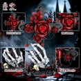 thumbnail image 3 of Gothic Red Rose Cross  Building Blocks Set with Skeleton Hand, Compatible with Lego, Dark Art Collectible Decor Gift for Adults Teens, 497Pcs, 3 of 7