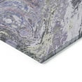 thumbnail image 4 of HomeRoots 602637 8 ft. Lavender, Purple & Gray Round Abstract Washable Indoor & Outdoor Area Rug, 4 of 5