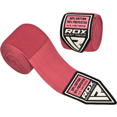 RDX Boxing Hand Wraps Elasticated MMA Inner Gloves Fist Protector 4.5 meter Bandages (Best No Foul Protector Boxing)