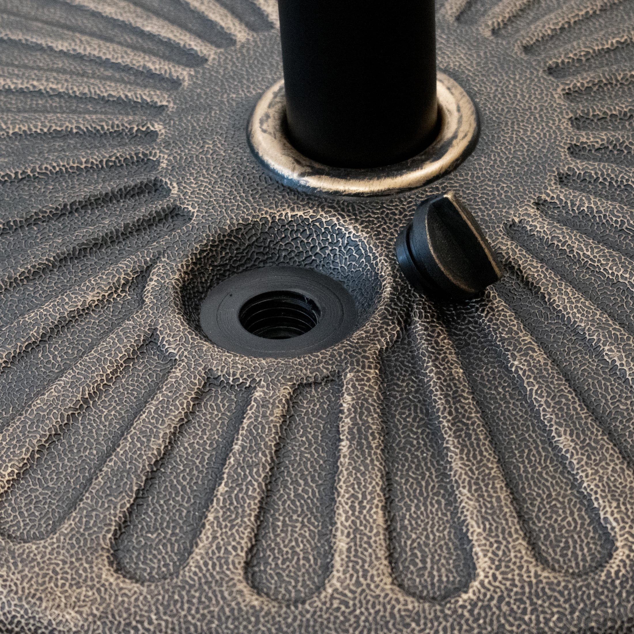 Westin Outdoor Plastic Umbrella Base Weight for Patio Umbrella Water or Sand Fillable, Bronze