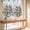 White, variant on Colorful Flowers Bathroom Window Curtain, Abstracrt Modern Geometric Floral Plants Light Filtering Coffee Kitchen Curtains, Bedroom Living Room Curtains 2 Panel 84"x45"