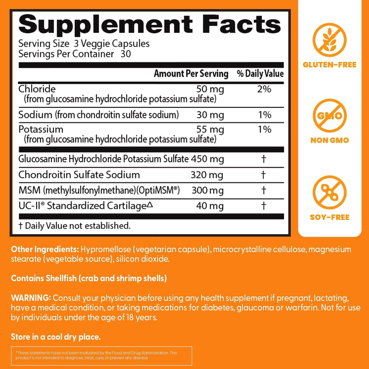 Doctor's Best Glucosamine, Chondroitin, MSM, UCII