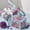Pink & Blue Floral, variant on Gift Wrapping Paper Roll 58" x 23", Romantic Peony Garden , Decorative Printed Gift Wrap, Easy Cut & Fold, Durable Paper for Birthday, Holiday, Party and DIY Crafts,1 Roll