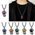 thumbnail image 2 of Astronaut Pendants Spaceman Pendant Necklaces Couples Necklace Summer Jewelry--C-Model code 26923 C, 2 of 5