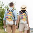 thumbnail image 5 of Yiaed USA MAP Print Backpack, Premium Laptop Backpack, Travel Backpack for Women, Lightweight Backpacks, Comfortable Back Pack-Small, 5 of 7
