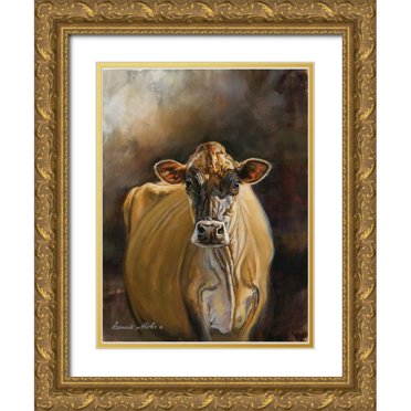 Bonnie Mohr Cow Farming Art Print – Framed Or Plaque, COW292A