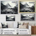 thumbnail image 4 of Designart "Swiss Mountains Landscape Veiled in Fog II" Landscapes Framed Wall Art Decor - Country White Mountains Entryway Framed Wall Art, 4 of 6