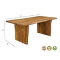 thumbnail image 4 of Taran Designs Belmont 7-piece Live Edge Solid Wood Dining Set in Brown, 4 of 6