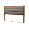 thumbnail image 2 of Baxton Studio Dexter Dark Gray and Brown Finished Wood Full Size Headboard, 2 of 9