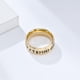 thumbnail image 2 of Anillo de acero de titanio Luen con personajes vikingos nórdicos retro, joyería de mano de plata antigua para hombre en nombre del cabello, 2 of 5