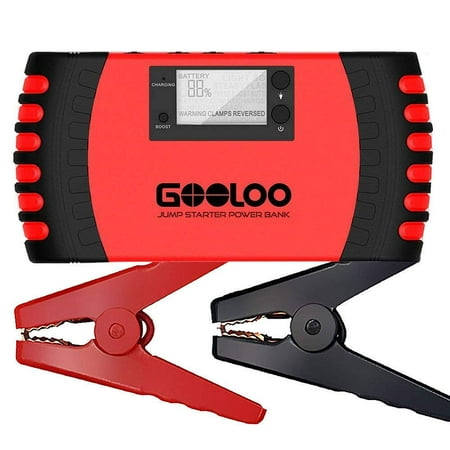 GOOLOO Upgraded Car Jump Starter, 800A Peak 18000mAh with USB Quick Charge (Up to 7.0L Gas or 5.5L Diesel Engine) SuperSafe 12V Auto Battery Booster Portable Power Pack Built-in Smart (Best Car Battery Booster Pack Reviews)