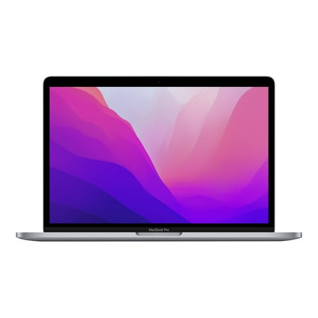Restored 2022 Apple MacBook Pro Laptop with M2 chip: 13-inch Retina Display, 8GB RAM, 512GB SSD Storage, Space Gray (Refurbished)
