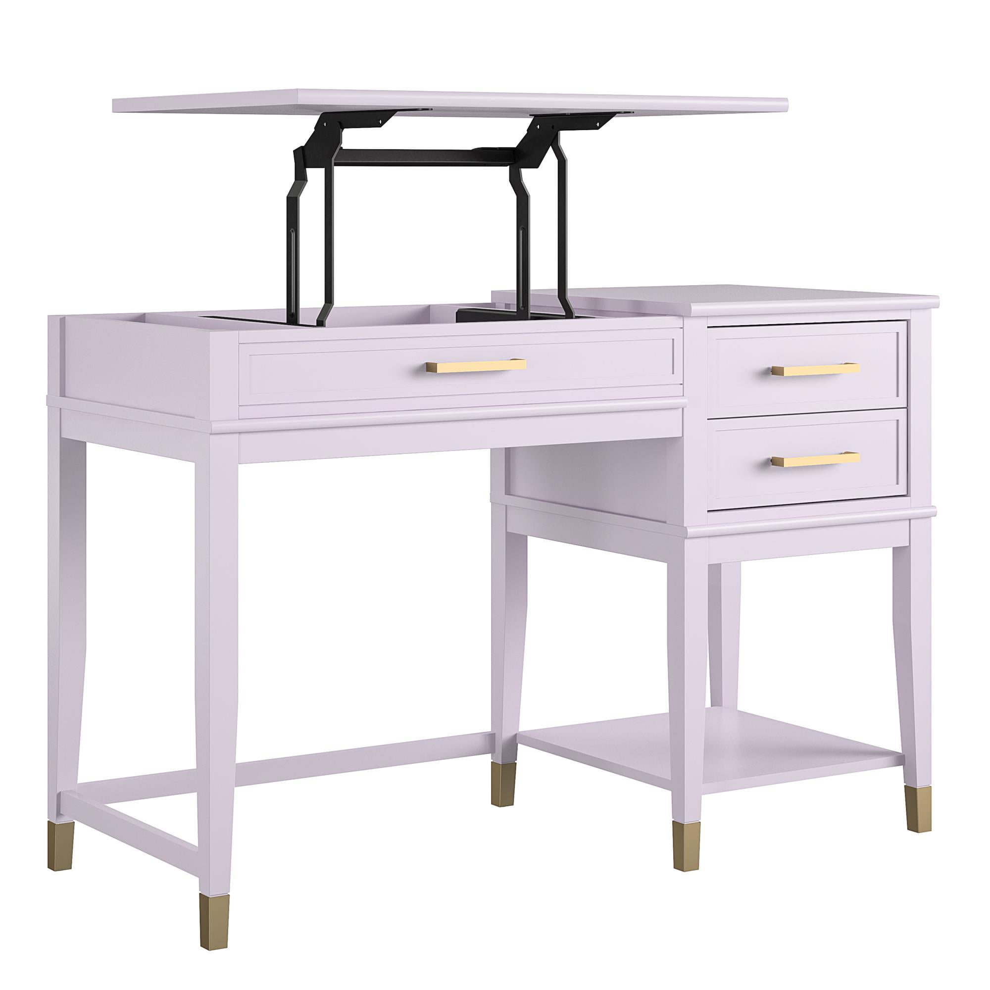 Westerleigh Lift-Top Computer Desk, Lavender