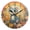 Black, variant on Round Clock Gold Clock 9.84*9.84 Inch Round Art Clock Decorative Clock Creative Clock Dual-Purpose Clock Wall Clock Clock Fashion Decoration Big-eyed Rainbow Cat