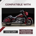 thumbnail image 3 of Kojem Rider Driver＆ Passenger Seat Compatible with 2009-2022 Harley Touring Street Tri Glide Road King Hammock Black, 3 of 10