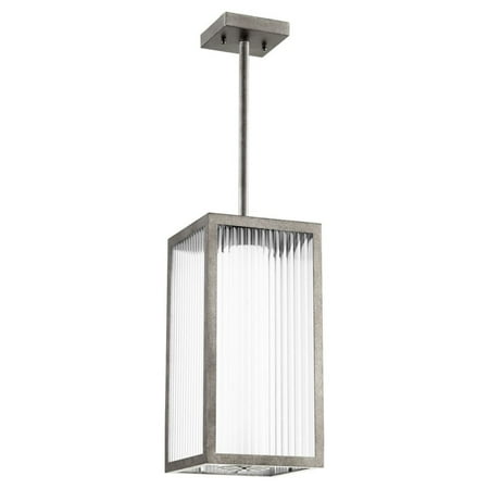 

Barn Barton 12W 3 Led Outdoor Pendant in Soft Contemporary Style 7.25 inches Wide By 17.13 inches High-Weathered Zinc Finish Bailey Street Home