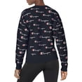 thumbnail image 4 of Champion Life Womens Reverse Weave Crew, L, Womens Script Multi Scale Navy, 4 of 4
