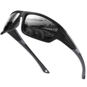 Polarized Sports Sunglasses for Men UV400 Protection Anti-Glare with Adjustable Strap for Fishing & Driving