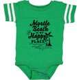 thumbnail image 3 of Inktastic Myrtle Beach is My Happy Place with Palm Trees Boys or Girls Baby Bodysuit, 3 of 5